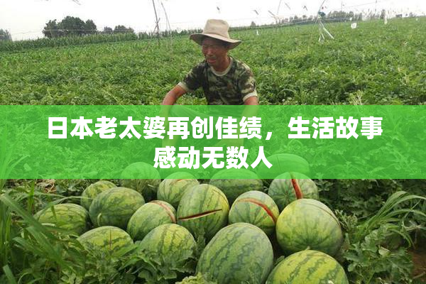 日本老太婆再创佳绩，生活故事感动无数人