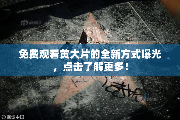免费观看黄大片的全新方式曝光，点击了解更多！