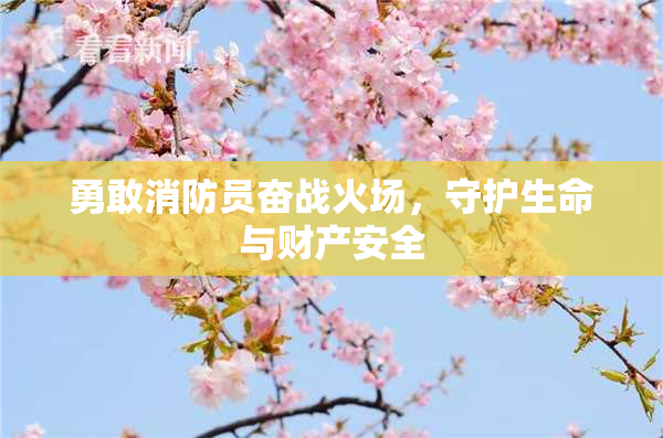 勇敢消防员奋战火场，守护生命与财产安全