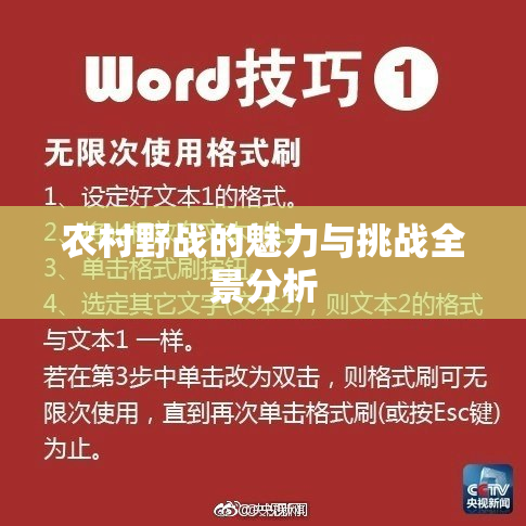 农村野战的魅力与挑战全景分析