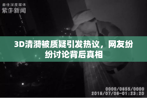 3D清漪被质疑引发热议，网友纷纷讨论背后真相