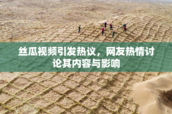 丝瓜视频引发热议，网友热情讨论其内容与影响
