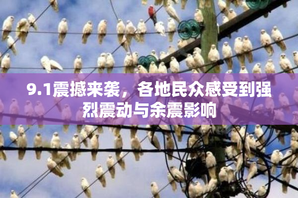 9.1震撼来袭，各地民众感受到强烈震动与余震影响