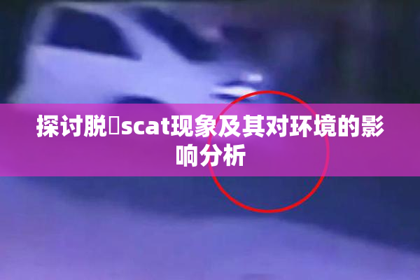 探讨脱糞scat现象及其对环境的影响分析