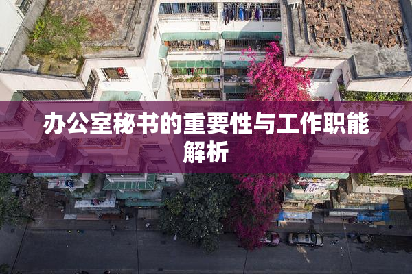 办公室秘书的重要性与工作职能解析