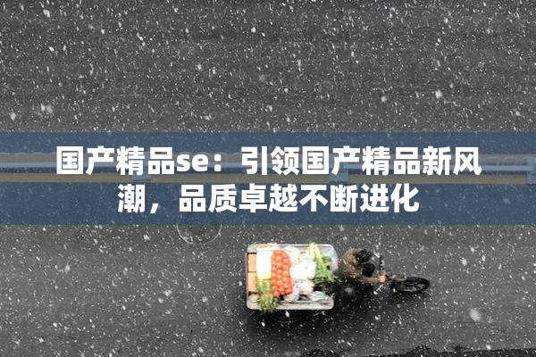 国产精品se：引领国产精品新风潮，品质卓越不断进化
