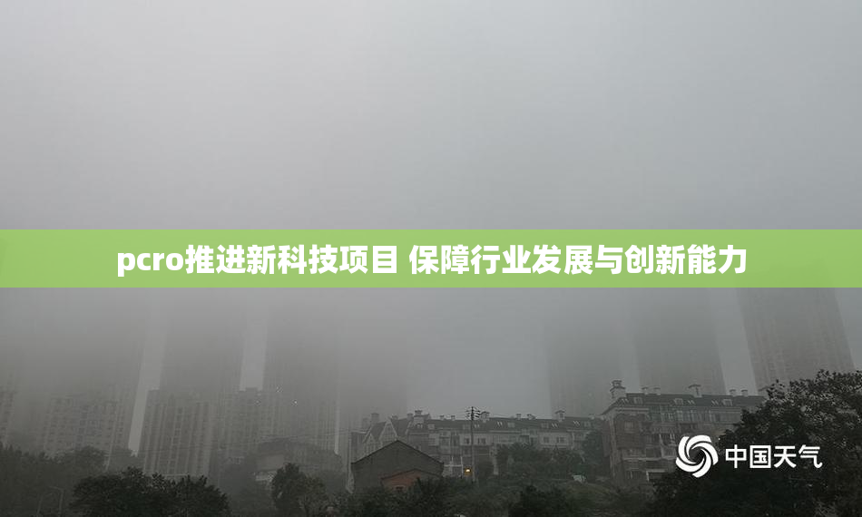 pcro推进新科技项目 保障行业发展与创新能力
