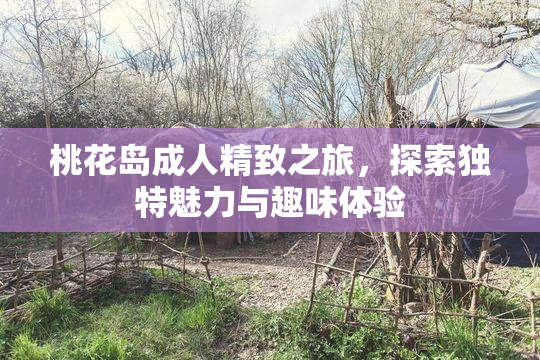 桃花岛成人精致之旅，探索独特魅力与趣味体验