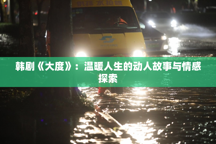 韩剧《大度》：温暖人生的动人故事与情感探索