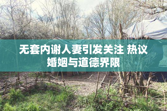 无套内谢人妻引发关注 热议婚姻与道德界限