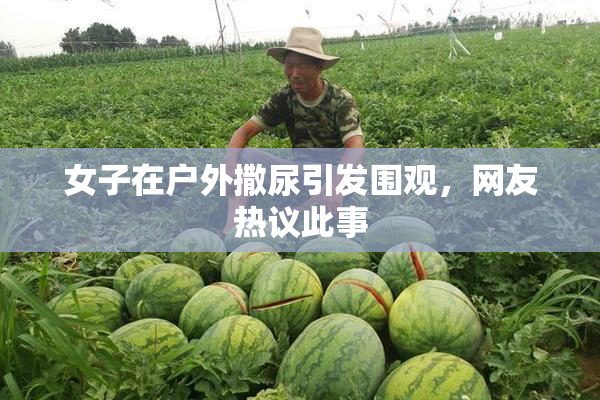 女子在户外撒尿引发围观，网友热议此事