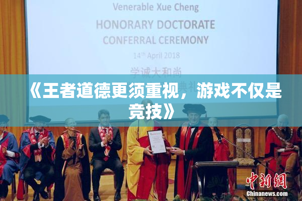 《王者道德更须重视，游戏不仅是竞技》