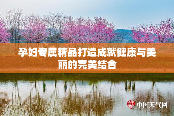孕妇专属精品打造成就健康与美丽的完美结合