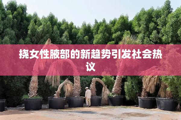 挠女性腋部的新趋势引发社会热议