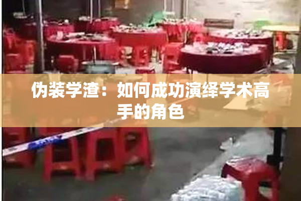 伪装学渣：如何成功演绎学术高手的角色