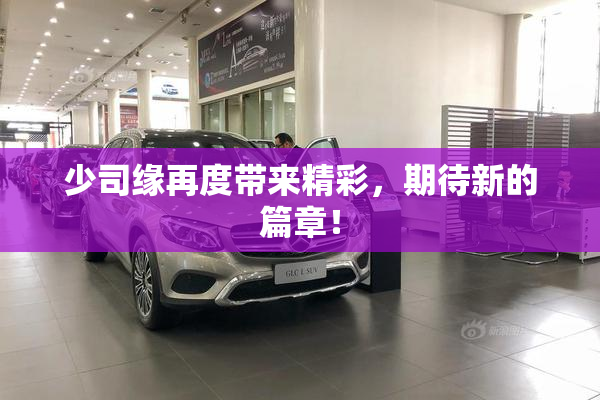 少司缘再度带来精彩，期待新的篇章！