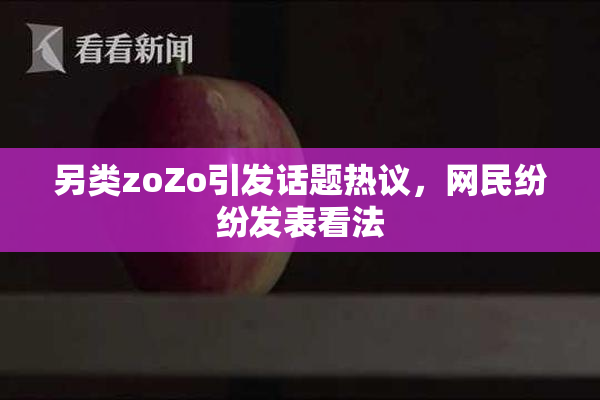 另类zoZo引发话题热议，网民纷纷发表看法