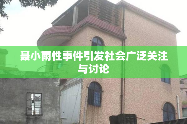 聂小雨性事件引发社会广泛关注与讨论