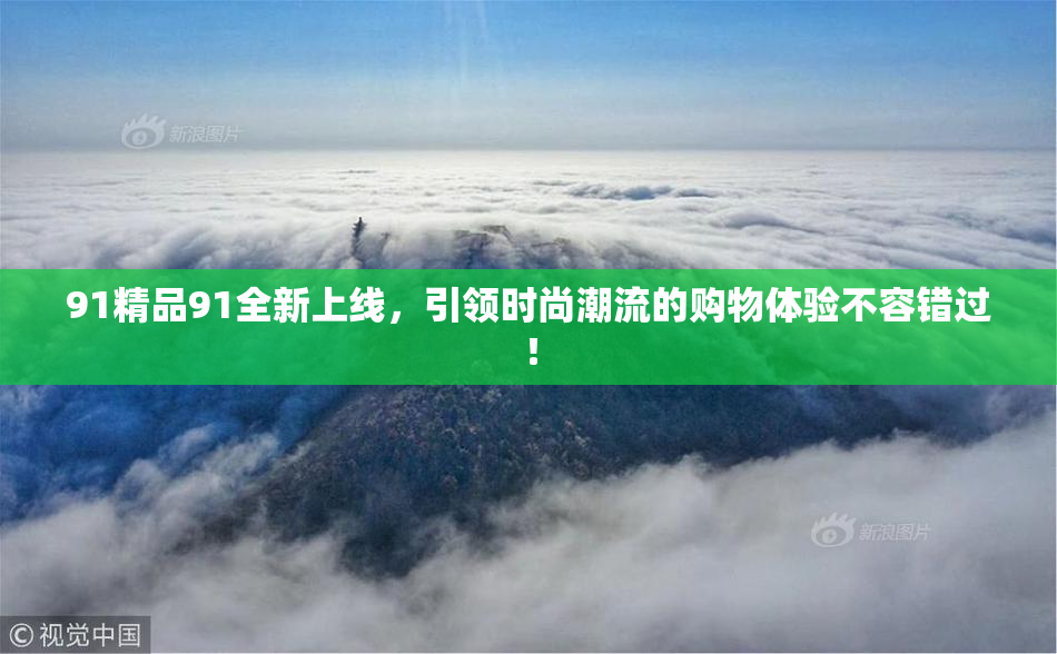 91精品91全新上线，引领时尚潮流的购物体验不容错过！