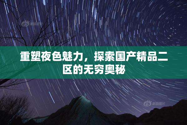 重塑夜色魅力，探索国产精品二区的无穷奥秘