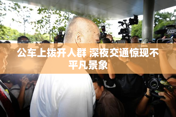 公车上拨开人群 深夜交通惊现不平凡景象
