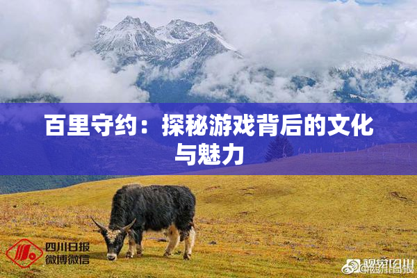 百里守约：探秘游戏背后的文化与魅力