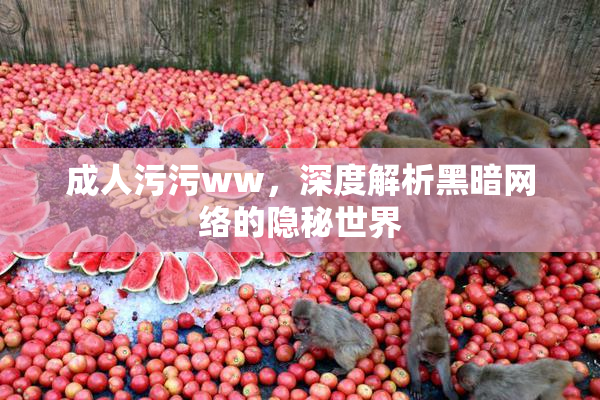 成人污污ww，深度解析黑暗网络的隐秘世界