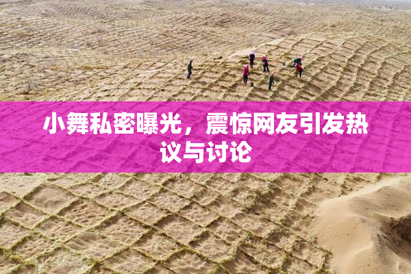 小舞私密曝光，震惊网友引发热议与讨论