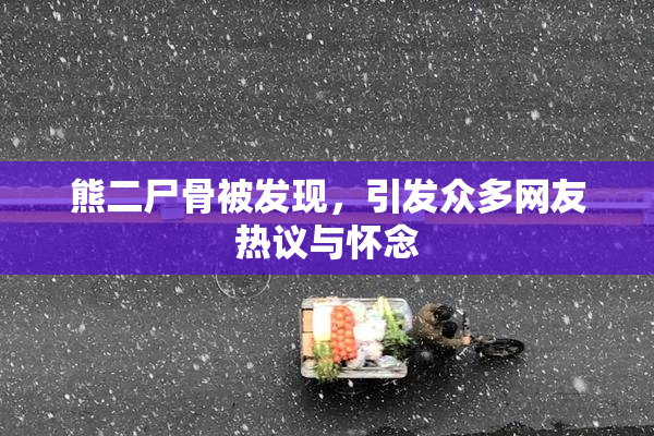 熊二尸骨被发现，引发众多网友热议与怀念
