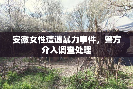安徽女性遭遇暴力事件，警方介入调查处理
