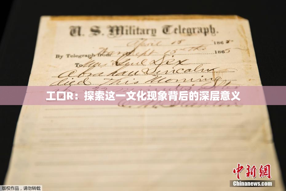 工口R：探索这一文化现象背后的深层意义