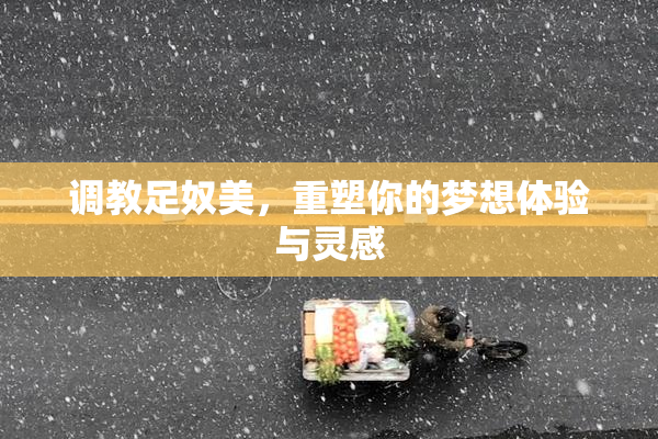 调教足奴美，重塑你的梦想体验与灵感