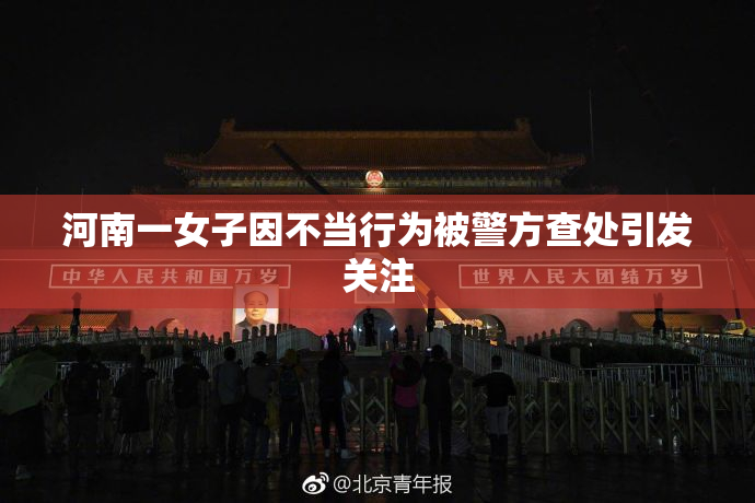 河南一女子因不当行为被警方查处引发关注