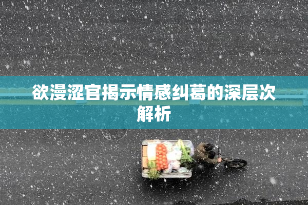 欲漫涩官揭示情感纠葛的深层次解析