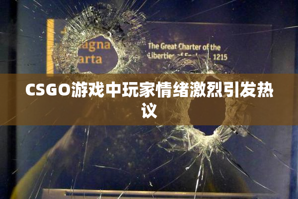 CSGO游戏中玩家情绪激烈引发热议