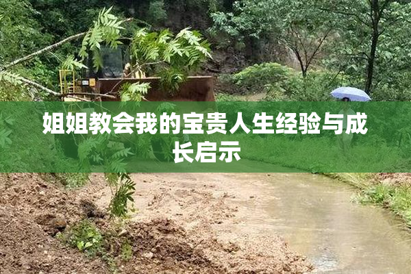 姐姐教会我的宝贵人生经验与成长启示