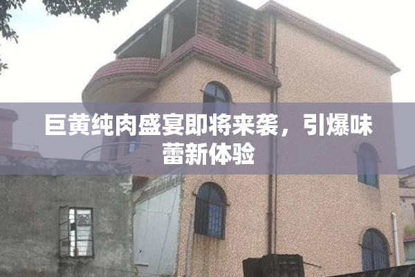 巨黄纯肉盛宴即将来袭，引爆味蕾新体验