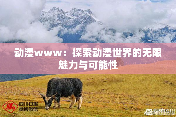 动漫www：探索动漫世界的无限魅力与可能性