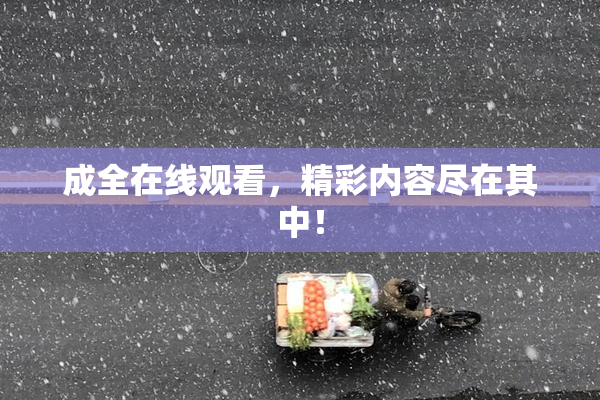 成全在线观看，精彩内容尽在其中！