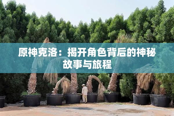 原神克洛：揭开角色背后的神秘故事与旅程