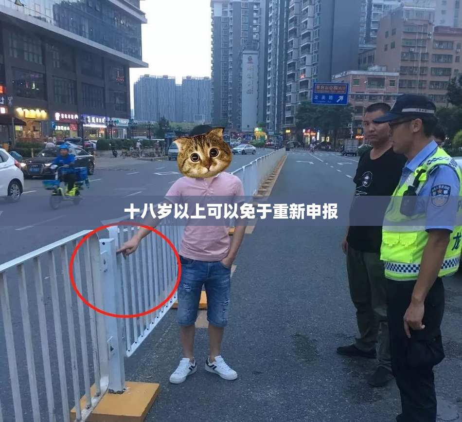 十八岁以上可以免于重新申报