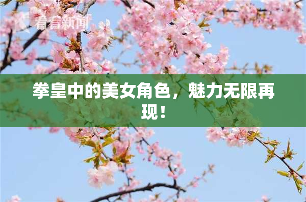 拳皇中的美女角色，魅力无限再现！