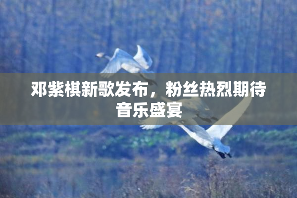 邓紫棋新歌发布，粉丝热烈期待音乐盛宴