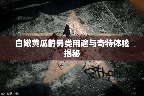 白嫩黄瓜的另类用途与奇特体验揭秘
