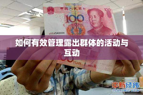 如何有效管理露出群体的活动与互动