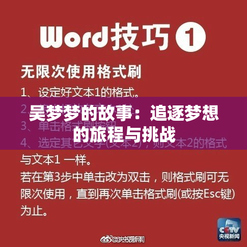 吴梦梦的故事：追逐梦想的旅程与挑战