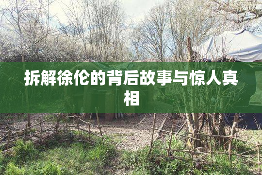 拆解徐伦的背后故事与惊人真相