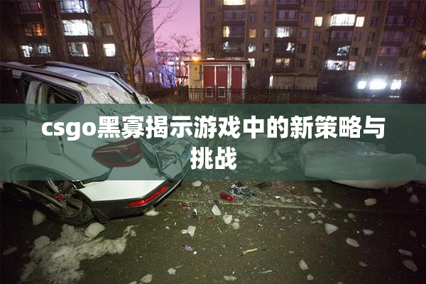 csgo黑寡揭示游戏中的新策略与挑战