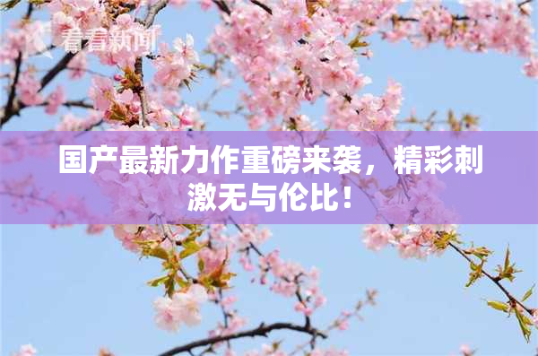 国产最新力作重磅来袭，精彩刺激无与伦比！