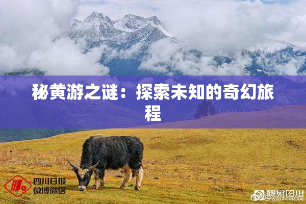 秘黄游之谜：探索未知的奇幻旅程